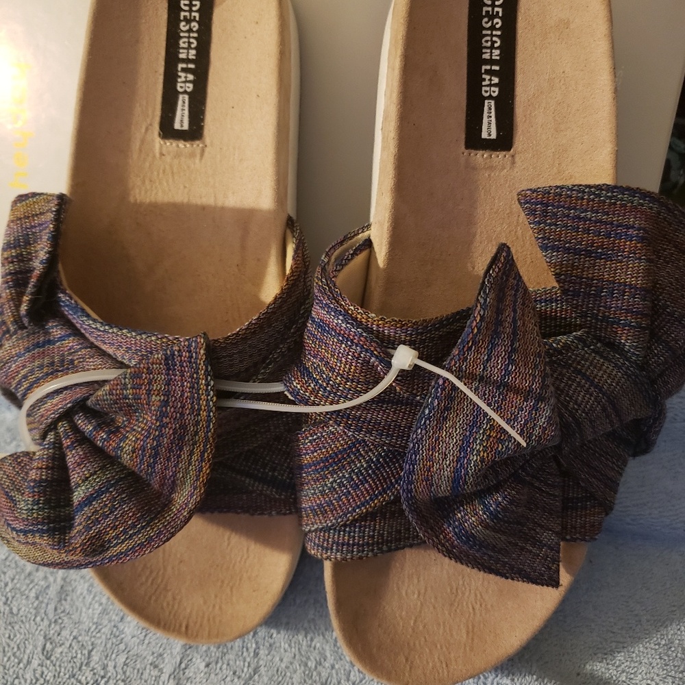 Design lab size 9.5 platform sandals new